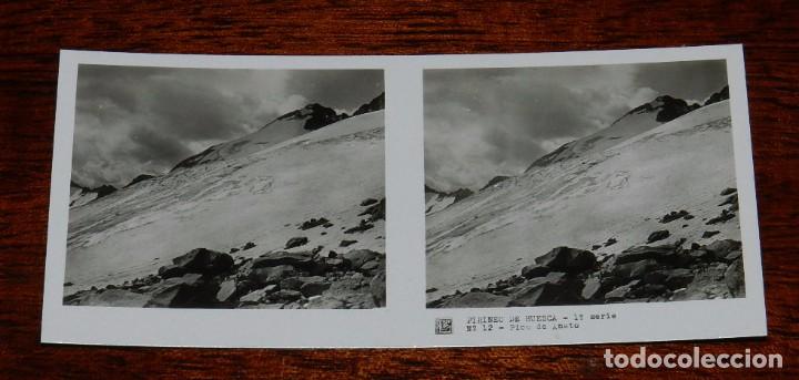 Postales: FOTOGRAFIA DEL PIRINEO DE HUESCA, SERIE NUM. 74, VISTAS ESTEREOSCOPICAS DE ESPA&Ntilde;A, N. 12, MIDE 13 X