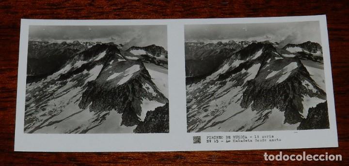 Postales: FOTOGRAFIA DEL PIRINEO DE HUESCA, SERIE NUM. 74, VISTAS ESTEREOSCOPICAS DE ESPA&Ntilde;A, N. 15, MIDE 13 X