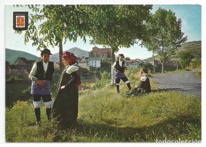 Postales: PIRINEOS ARAGONESES N&ordm; 1626 .- JACETAINA TIPICA .- TRAJE REGIONAL DE ANS&Oacute; .- ESCUDO DE ORO