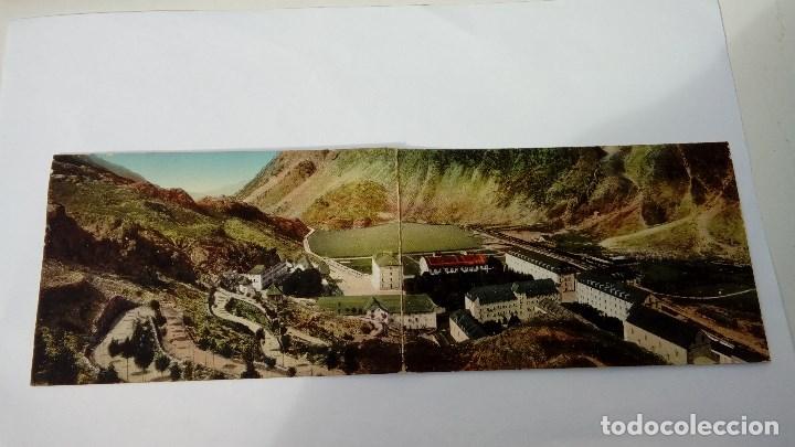 Postales: POSTAL ALARGADA O DOBLE DE EL BALNEARIO DE PANTICOSA VISTA GENERAL