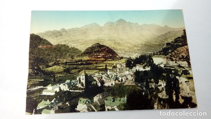Postales: POSTAL BALNEARIO DE PANTICOSA ANTIGUA EL PUEBLO A 1.216 METROS