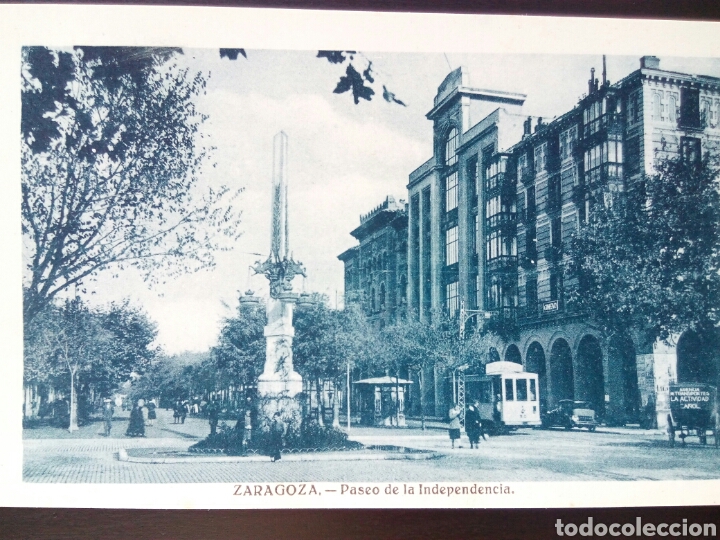Postales: Postal de Zaragoza. Paseo de la Independencia. - Foto 1