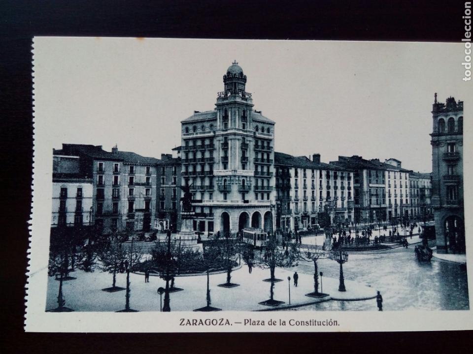 Postales: Postal de Zaragoza. Plaza de la Constituci&oacute;n. - Foto 1