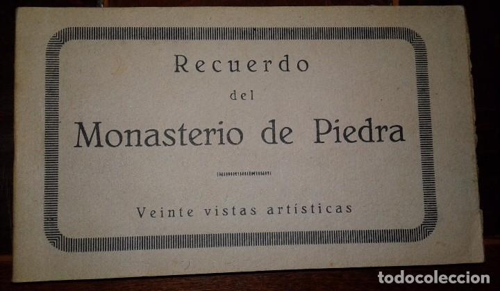 Postales: RECUERDO DEL MONASTERIO DE PIEDRA - 20 POSTALES - Foto 1