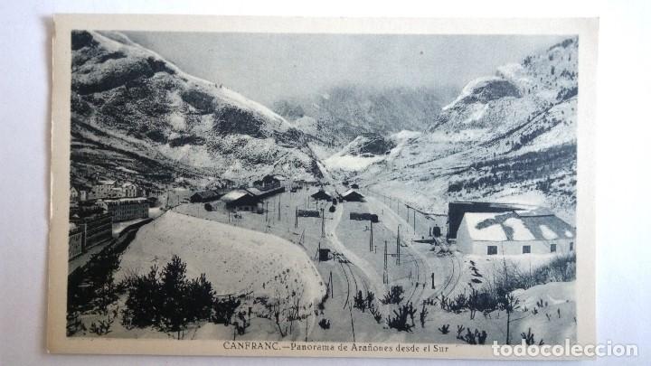 Postales: POSTAL CANFRANC, PANORAMA DE ARA&Ntilde;ONES DESDE EL SUR