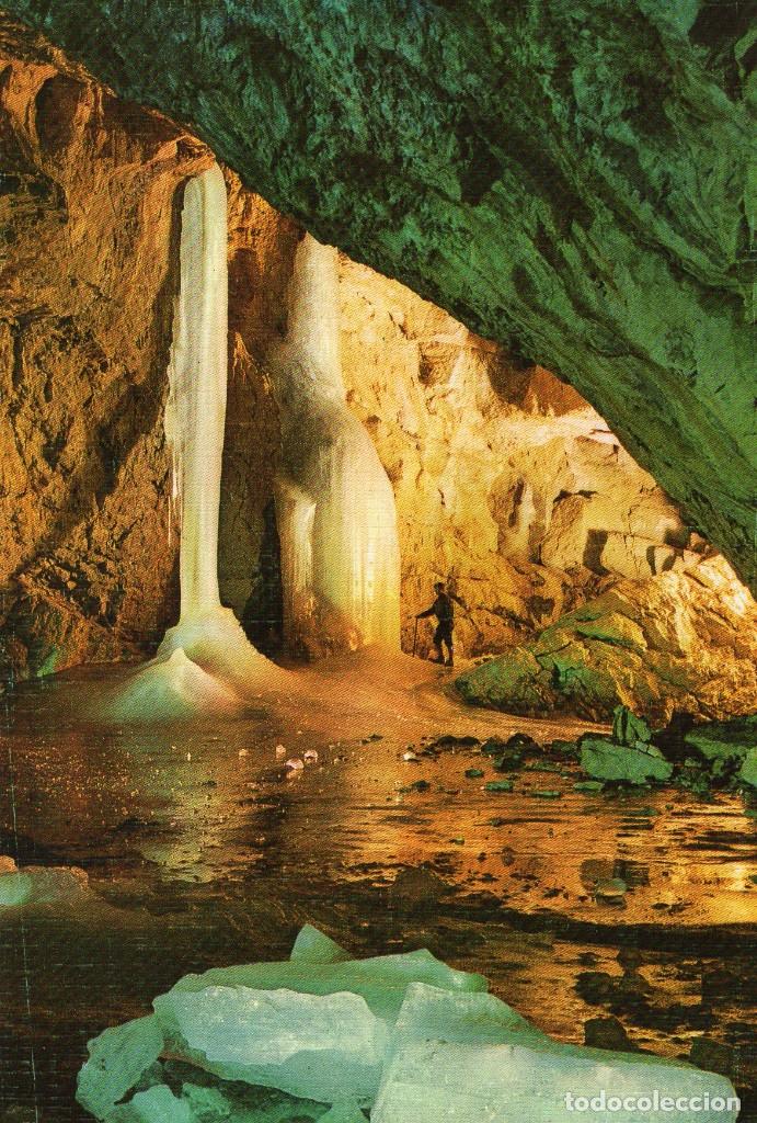 Postales: PARQUE NACIONAL DE ORDESA GRUTA HELADA DE CASTERET A&Ntilde;O 1960