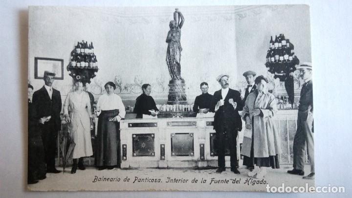 Postales: POSTAL BALNEARIO DE PANTICOSA, INTERIOR DE LA FUENTE DEL HIGADO