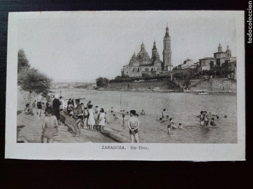 Postales: Postal de Zaragoza. Rio Ebro. - Foto 1