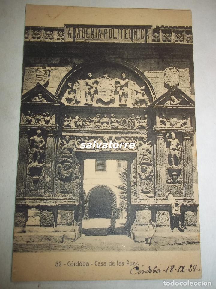 Postkarten: POSTAL ANTIGUA. CORDOBA, CASA DE LOS PAEZ.1924.CIRCULADA.