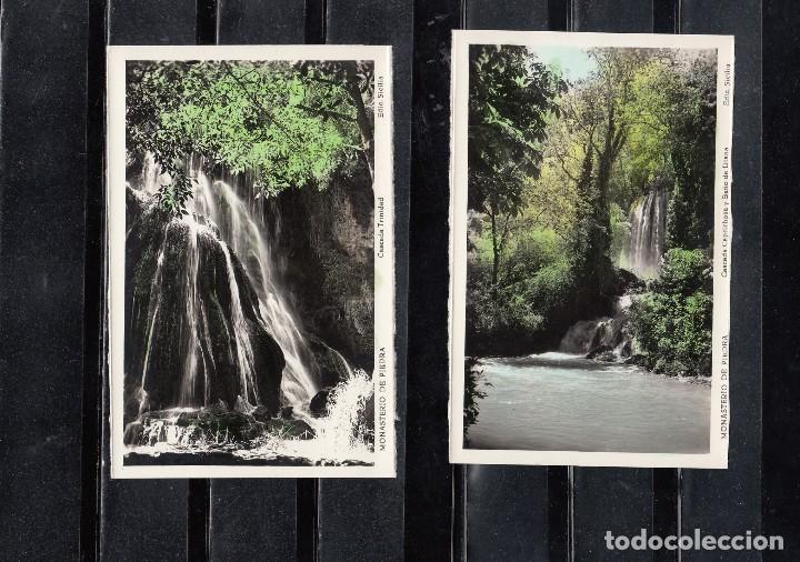 Postales: 2 POSTALES COLOREADAS DEL MONASTERIO DE PIEDRA