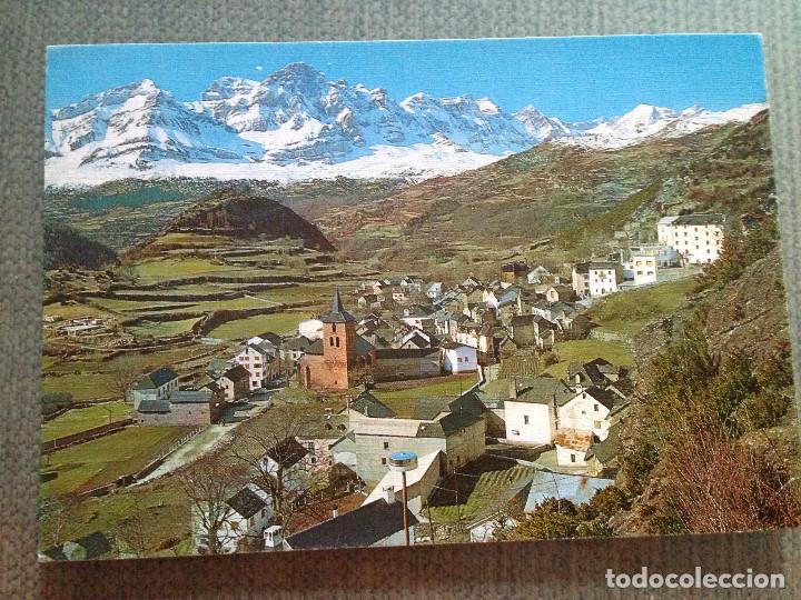 Postales: POSTAL VALLE DE TENA PIRINEO ARAGONES PANTICOSA VISTA GENERAL Y PE&Ntilde;ATELERA AL FONDO