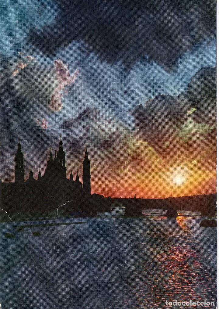 Postales: ZARAGOZA  PUESTA DEL SOL - Foto 1