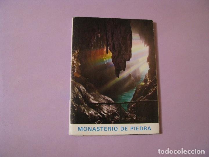 Postales: BLOCK POSTALES DE MONASTERIO DE PIEDRA. 10 POSTALES. - Foto 1
