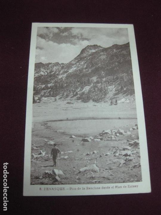 Postales: POSTAL 8. BENASQUE. PICO DE LA RECLUSA DESDE EL PLAN DE ESTANY. - Foto 1
