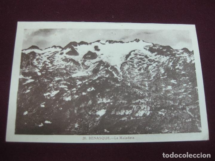 Postales: POSTAL 20. BENASQUE. LA MALADETA. - Foto 1