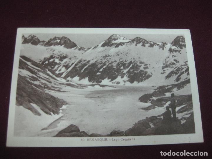 Postales: POSTAL 10. BENASQUE. LAGO CREGUE&Ntilde;A. - Foto 1