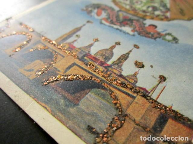 Postales: POSTAL ZARAGOZA. DECORADA. A&Ntilde;O 1938. - Foto 3