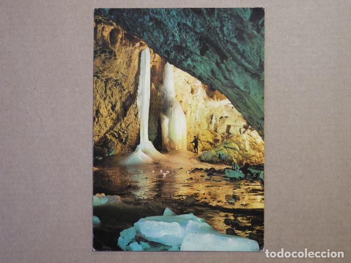 Postales: Postal n. 2. Parque nacions de Ordesa. Gruta helada de Casteret. Nueva sincircular