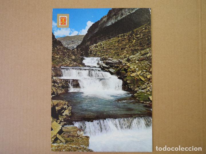 Postales: Postal n. 421. Parque nacional de ordesa. Gradas de Soaso. Escudo de Oro. Circulada 1976