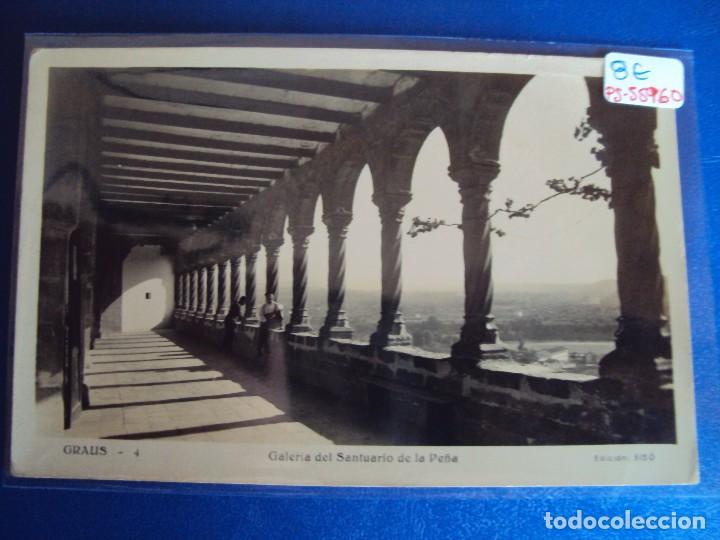 Postales: (PS-55960)POSTAL DE GRAUS-GALERIA DEL SANTUARIO DE LA PE&Ntilde;A