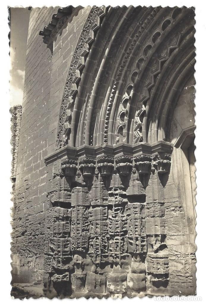 Postales: HUESCA- N&ordm; 63.- IGLESIA DE SALAS, DETALLE DE LA PORTADA. EDICIONES SICILIA
