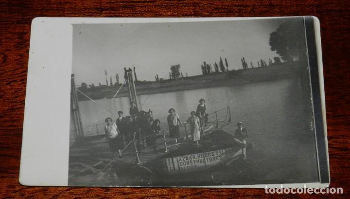 Postcards: FOTO POSTAL DE BALSA POSIBLEMENTE CRUZANDO EL EBRO EN ALGUNA LOCALIDAD RIBERE&Ntilde;A DE ARAGON, NO ESTA E