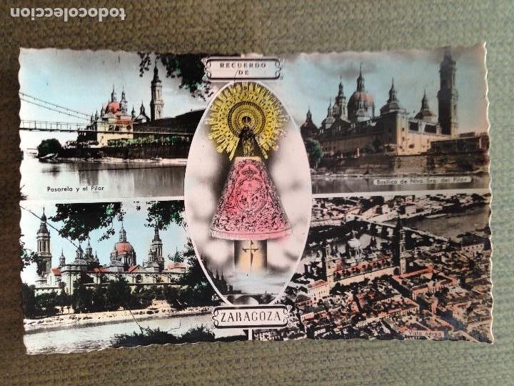 Postales: POSTAL  RECUERDO DE ZARAGOZA - Foto 1