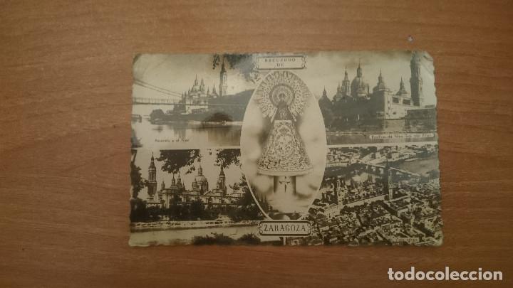 Postales: POSTAL RECUERDO DE ZARAGOZA  CIRCULADA - Foto 1