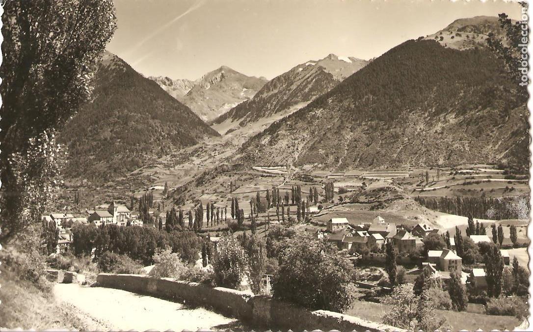 Postales: POSTAL, SALLENT DE GALLEGO-HUESCA, VISTA GENERAL Y MACIZO INFIERNO, ED. SICILIA, ESCRITA