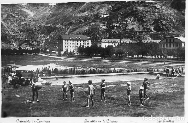 Postales: BALNEARIO DE PANTICOSA.- LOS NI&Ntilde;OS EN LA PISCINA