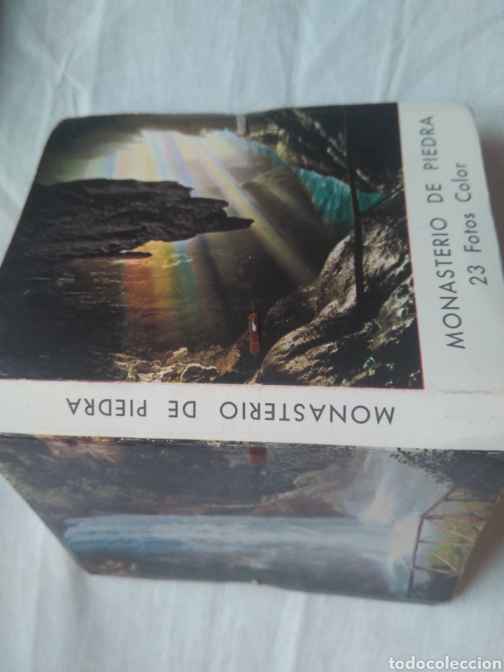 Postales: Acorde&oacute;n desplegable 23 foto postal Monasterio de Piedra 11 x 8 cm a&ntilde;os 60
