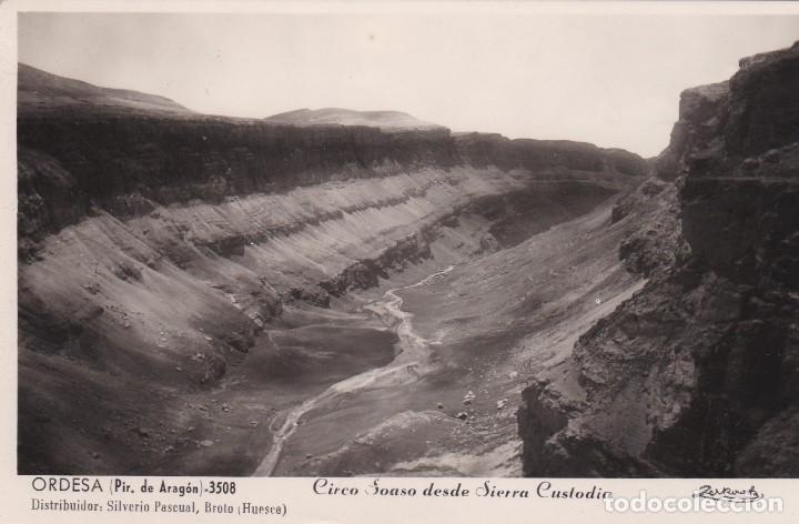 Postales: POSTAL DE ORDESA (PIR DE ARAG&Oacute;N) CIRCO SOASO DESDE SIERRA CUSTODIA