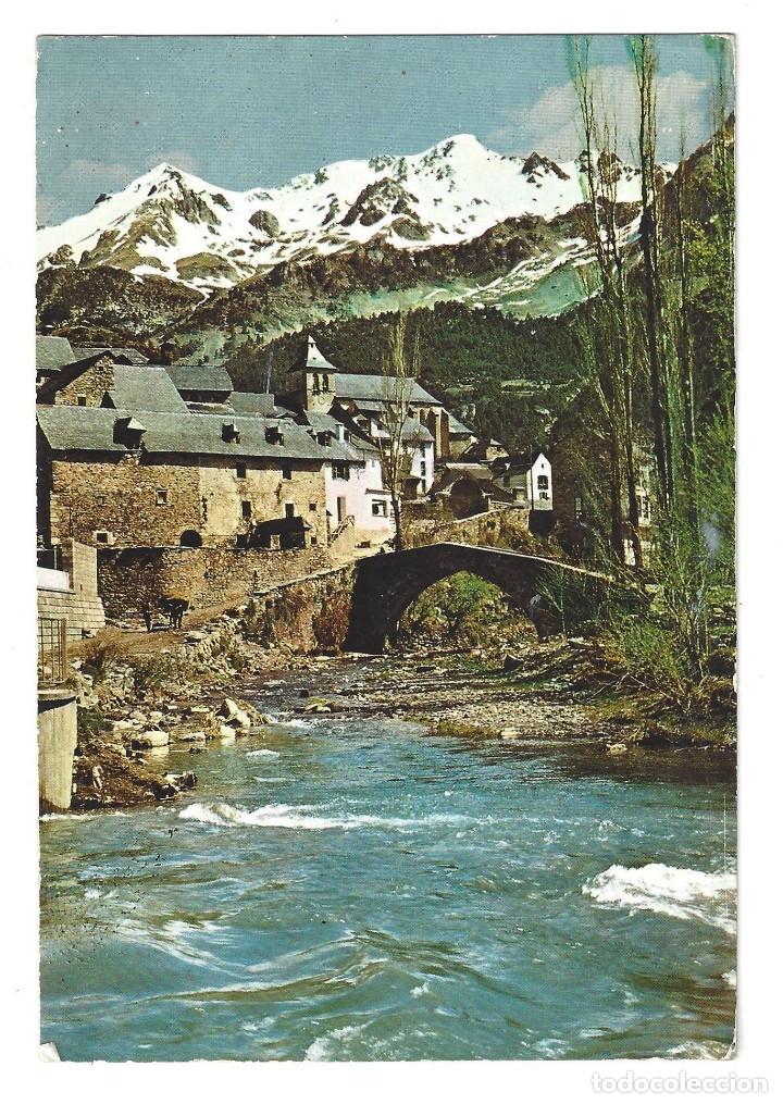Postales: PIRINEO ARAGON&Eacute;S. HUESCA.- N&ordm; 16, SALLENT DE GALLEGO Y R&Iacute;O AGUAS LIMPIAS. FOTO  PE&Ntilde;ARROYA