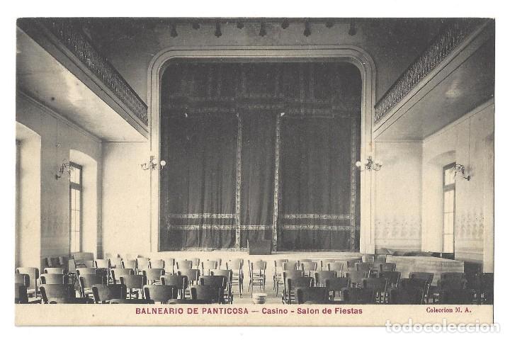 Postales: BALNEARIO DE PANTICOSA.- CASINO. SAL&Oacute;N DE FIESTAS. COLECCI&Oacute;N M. A. HUESCA- SIN CIRCULAR