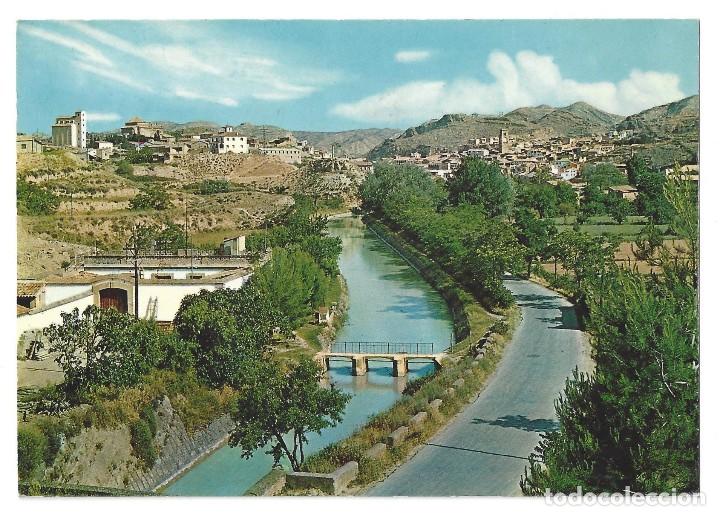 Postales: TAMARITE DE LITERA.- N&ordm; 3, VISTA PANOR&Aacute;MICA Y CANAL DE ARAG&Oacute;N, ED. SICILIA. HUESCA- SIN CIRCULAR