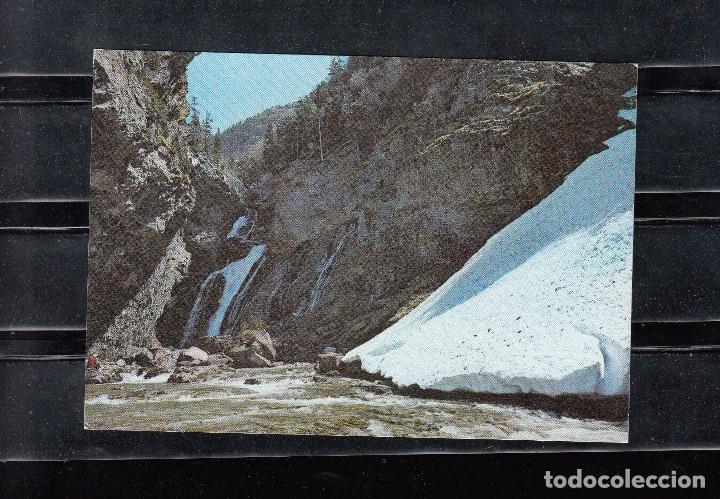 Postales: N&ordm; 62 PARQUE NACIONAL DE ORDESA. CASCADA DEL ESTRECHO Y NEVERO