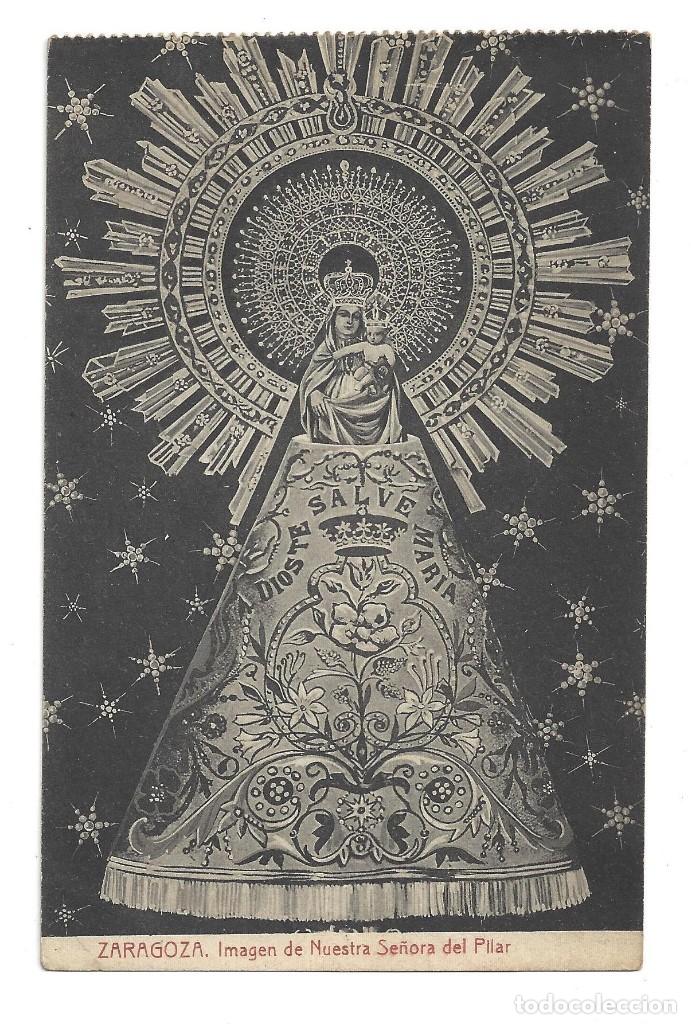 Postkarten: ZARAGOZA.- IMAGEN DE NUESTRA SE&Ntilde;ORA DEL PILAR. FOTOTIPIA THOMAS