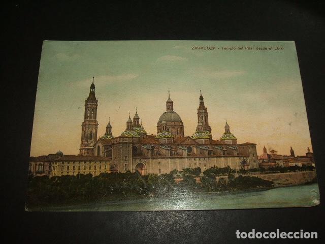Postales: ZARAGOZA TEMPLO DEL PILAR DESDE EL EBRO - Foto 1