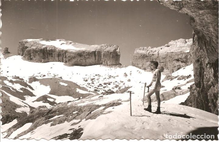 Postales: POSTAL, PARQUE NACIONAL DE ORDESA, BRECHA Y FALSA BRECHA DESDE LA GRUTA DE CASTERET, ED. SICILIA,
