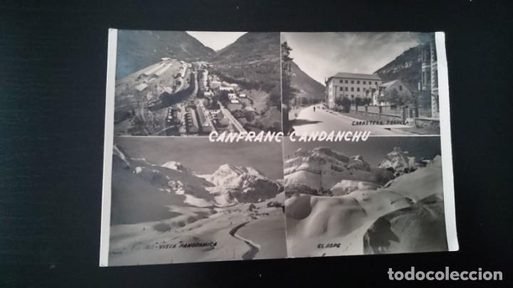 Postales: TARJETA POSTAL CANFRANC CANDANCHU ARAGON - 4 VISTAS - ESCRITA  NO CIRCULADA - EDICIONES SICILIA