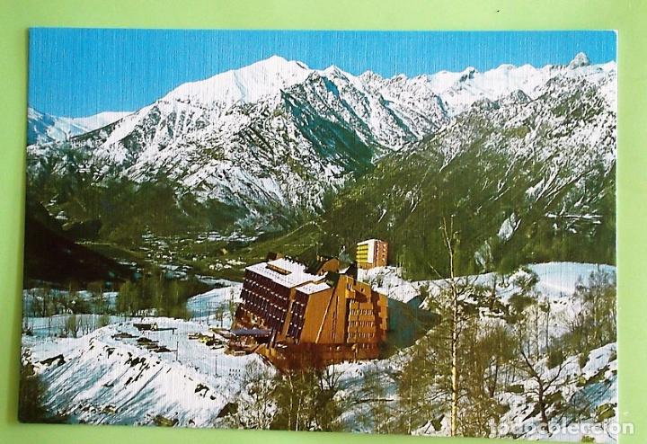 Postales: Cerler. 53 Estaci&oacute;n de Esqu&iacute;: Hotel Monte Alba. Ed. Sicilia. Nueva. Color
