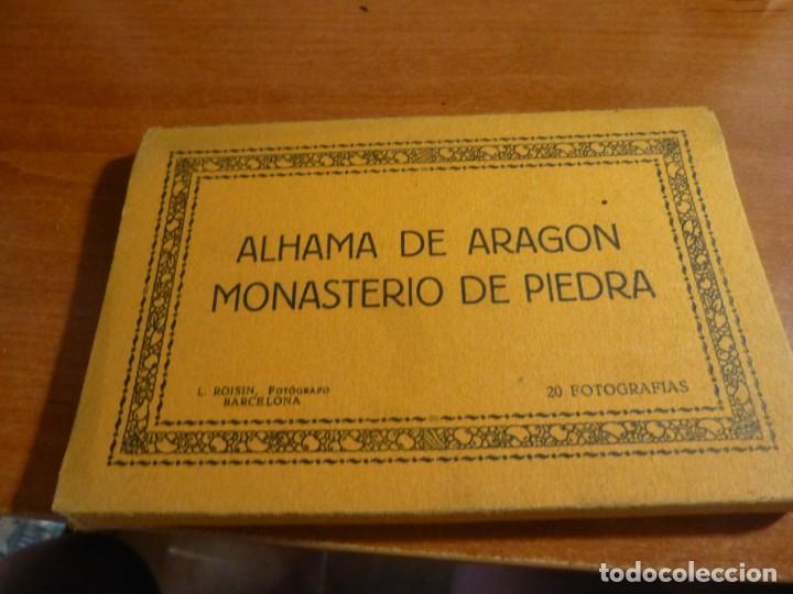 Postales: alhama de aragon monasterio de piedra, desplegable de 20 postales fotograficas, l. roisin 14 x 9 cm.