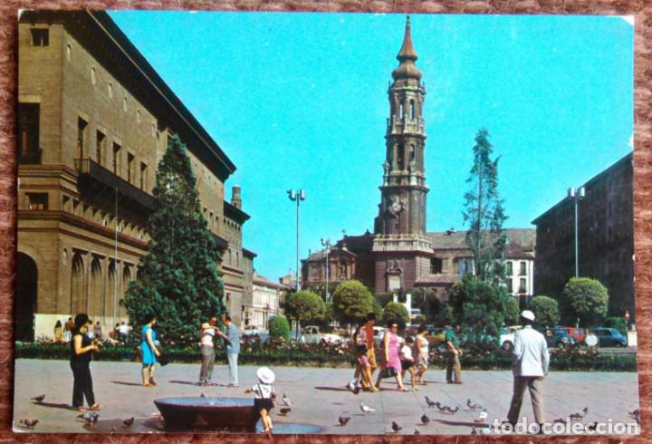Postales: ZARAGOZA - PLAZA DE LAS CATEDRALES - Foto 1