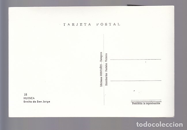 Postales: HUESCA.- ERMITA DE SAN JORGE - Foto 2