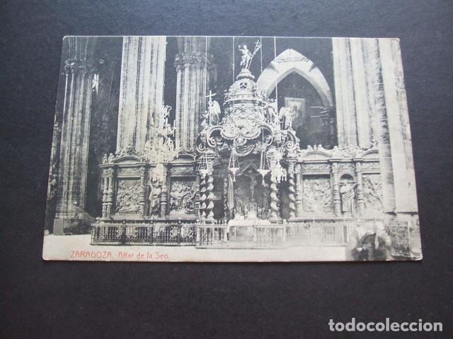 Postales: ZARAGOZA ALTAR DE LA SEO - Foto 1
