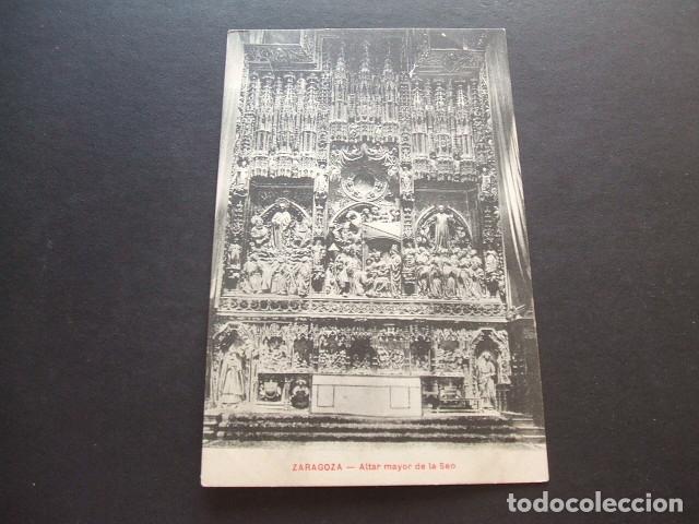 Postales: ZARAGOZA ALTAR MAYOR DE LA SEO - Foto 1