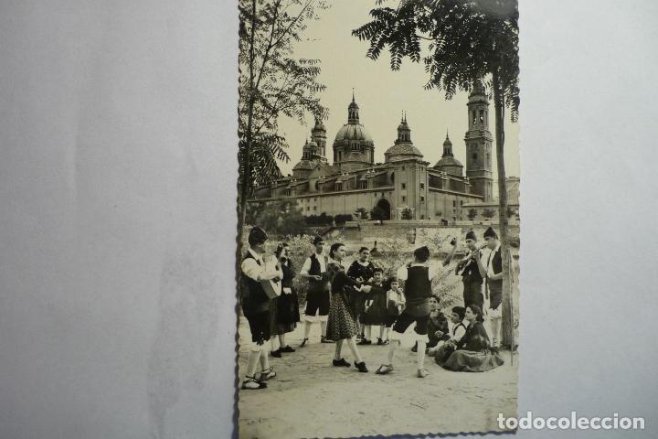 Postales: POSTAL ZARAGOZA-RONDALLA DE JOTA-EN EBRO GRUPO ESTESO -ESCRITA CM
