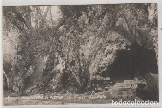 Postkarten: POSTAL FOTOGR&Aacute;FICA. MONASTERIO DE PIEDRA. LA GRUTA CARMELA . NO FIGURA EDITOR.