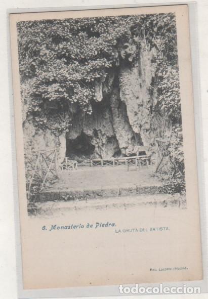 Postcards: 6 MONASTERIO DE PIEDRA. GRUTA DEL ARTISTA. FOT LAURENT. REVERSO DIVIDIDO.