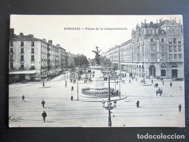 Postales: POSTAL ZARAGOZA. PASEO DE LA INDEPENDENCIA. - Foto 1
